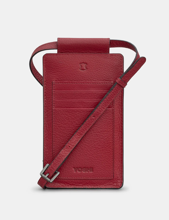 Bookworm Cherry Red Leather Phone Case