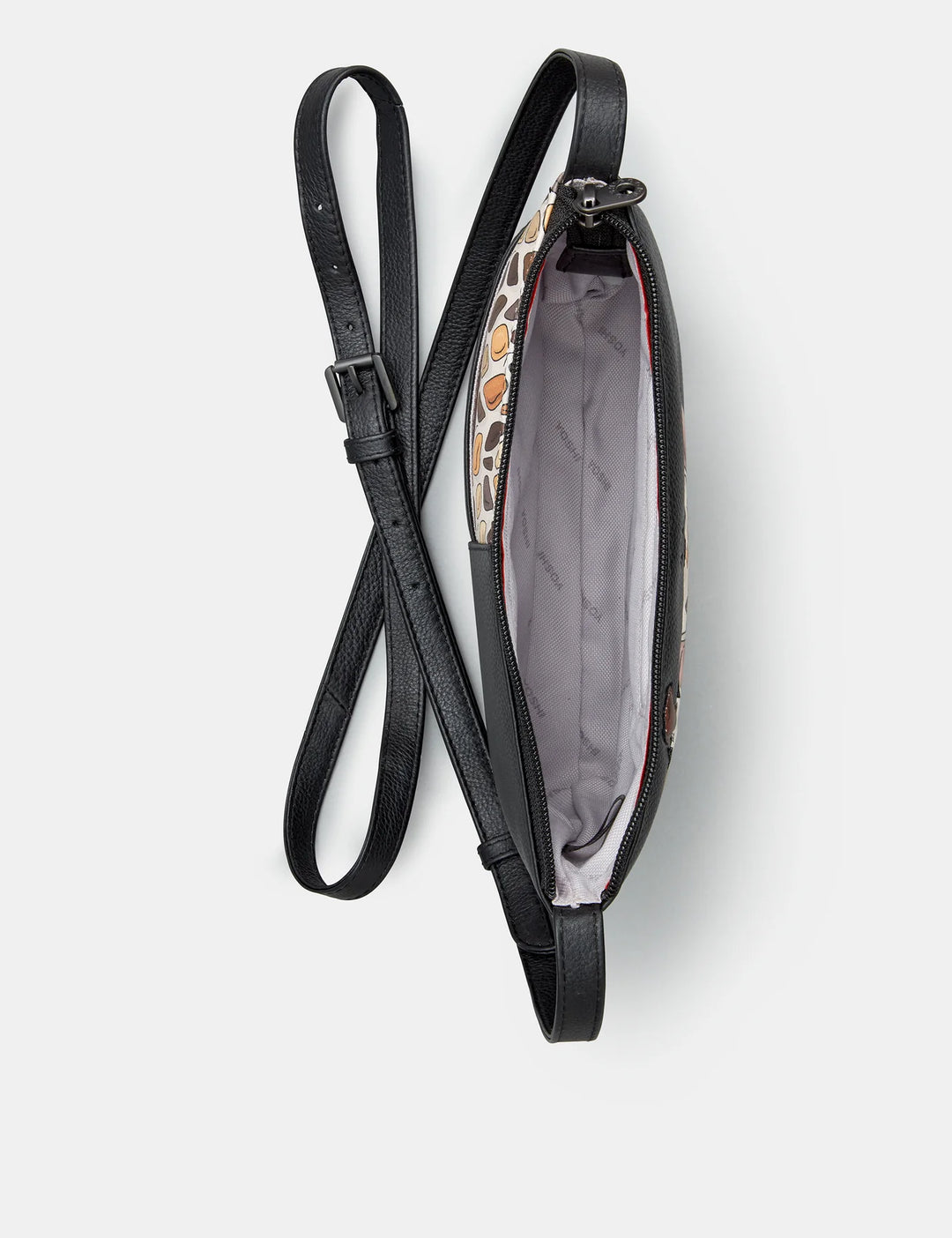Mother's Pride Black Leather Cross Body Bag | YOSHI