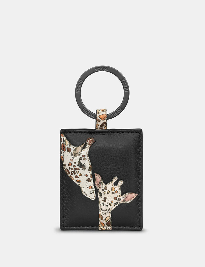 Mother's Pride Black Leather Keyring