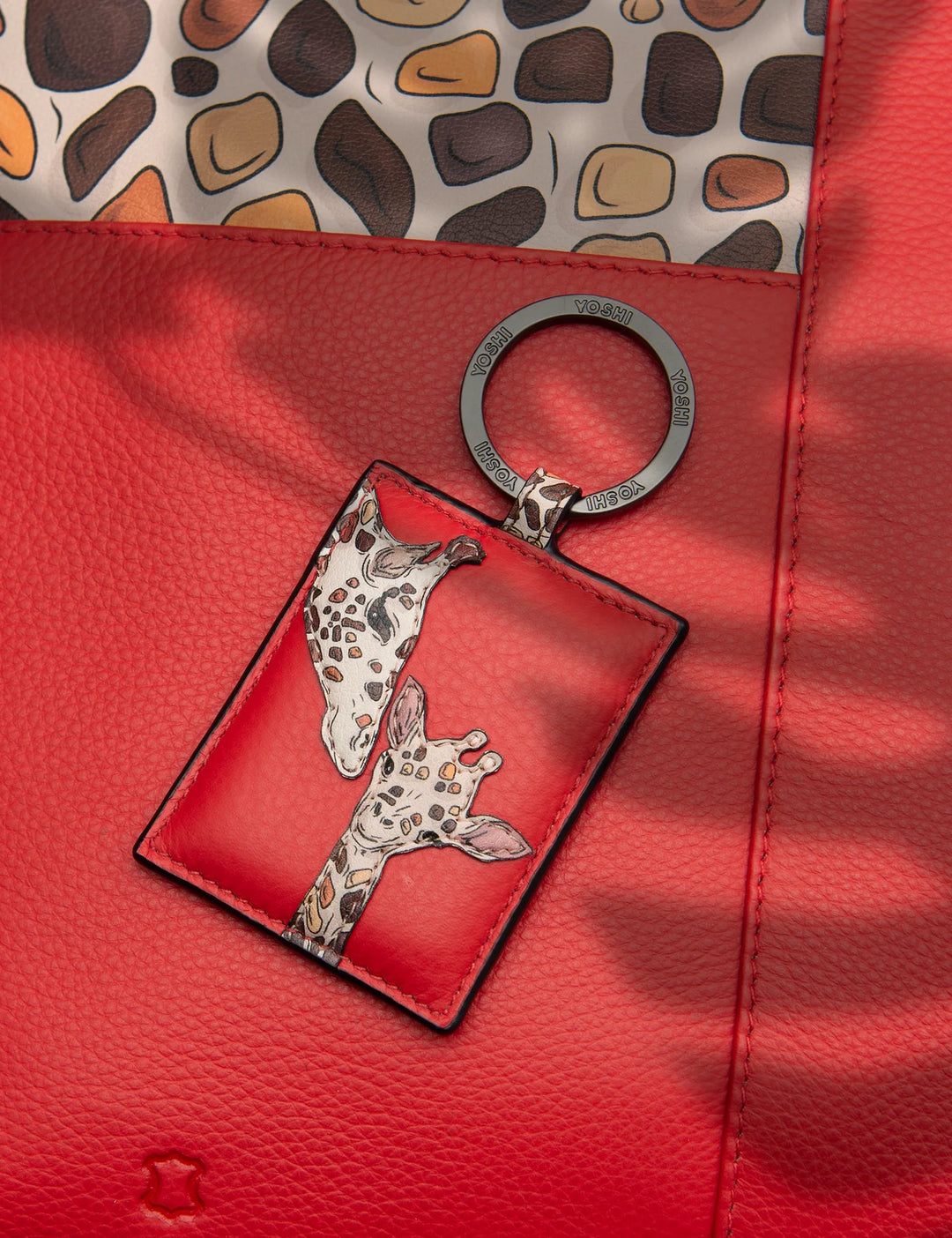 Mother's Pride Red Leather Keyring