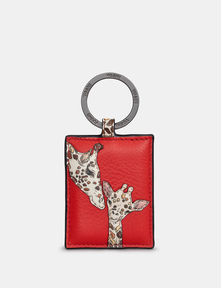 Mother's Pride Red Leather Keyring