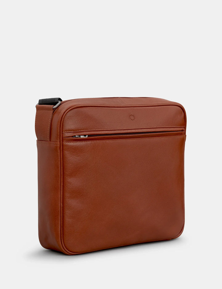 Brown Leather Ridgewood Messenger Bag | YOSHI