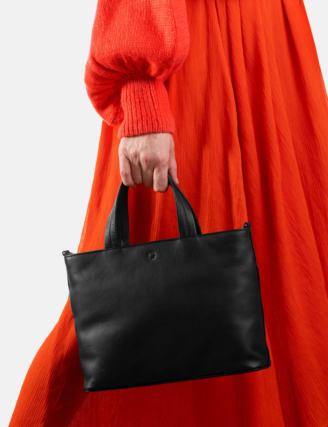 Hampton Black Leather Multiway Grab Bag | YOSHI