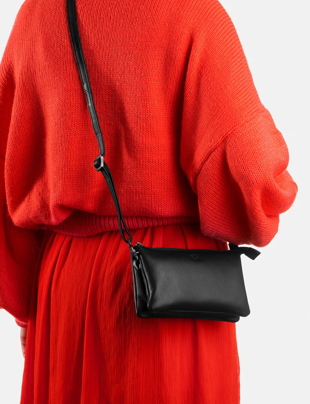 Logan Black Leather Mulitway Cross Body Bag | YOSHI