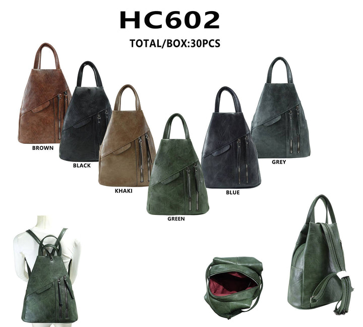 Adjustable Backpack - Zipped Pockets