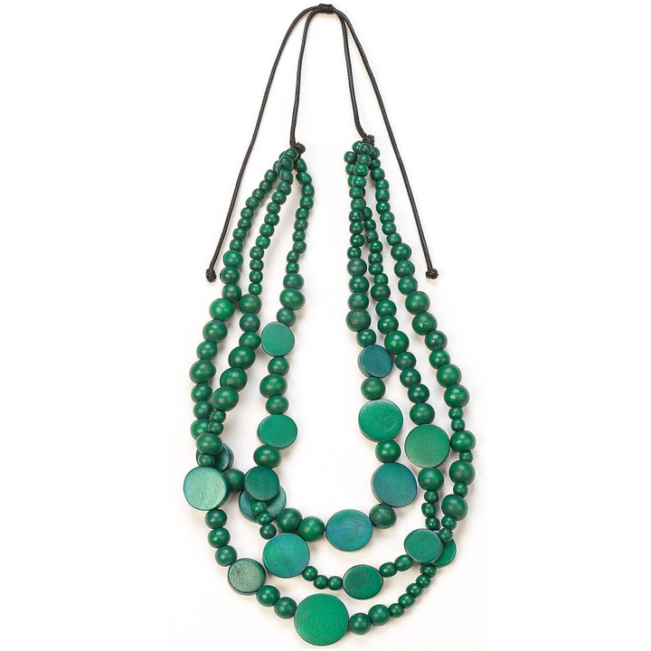 Disc Drops Necklace – 19" Drop