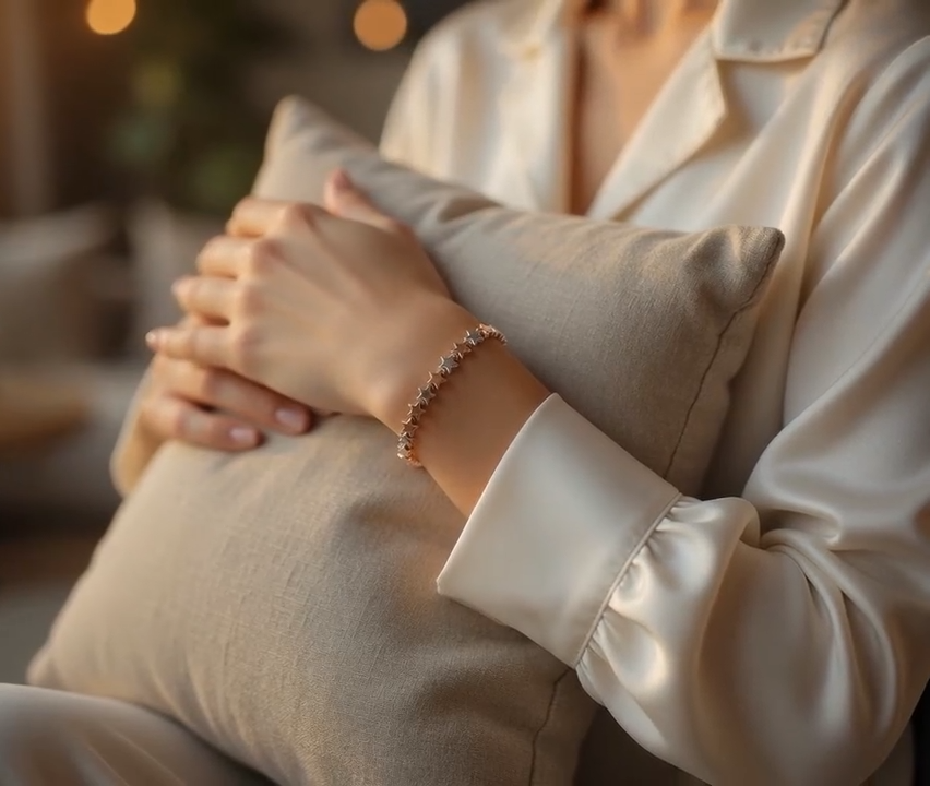 Adjustable Star Bracelet- Silver & Rose Gold