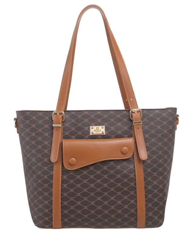 Bessie London Modern Pattern Tote Bag