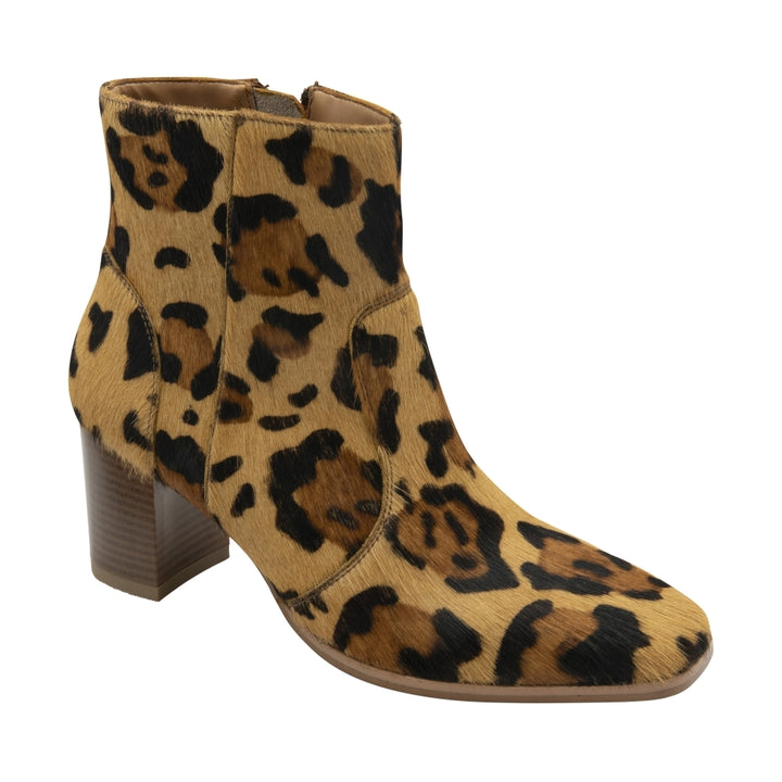 Animal-Print Leather Louth Heeled Ankle Boots - Ravel