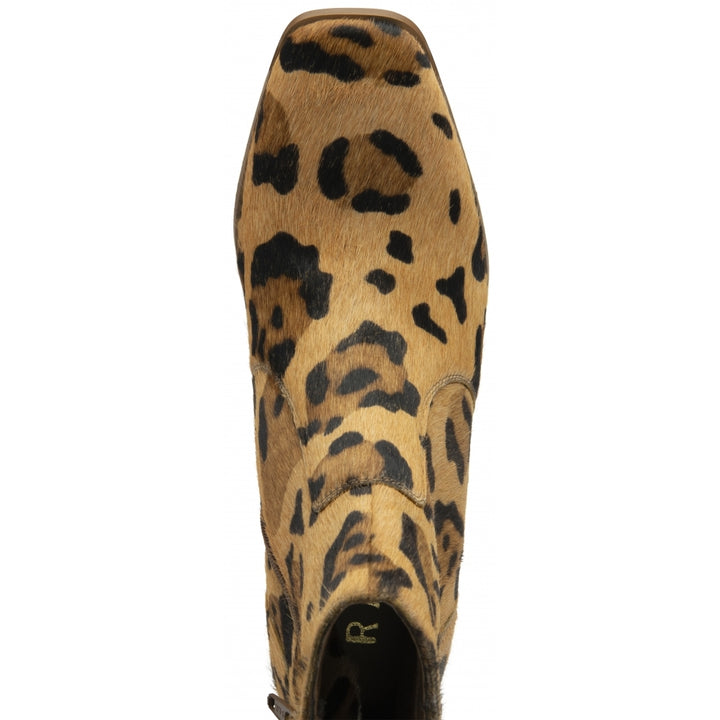 Animal-Print Leather Louth Heeled Ankle Boots - Ravel