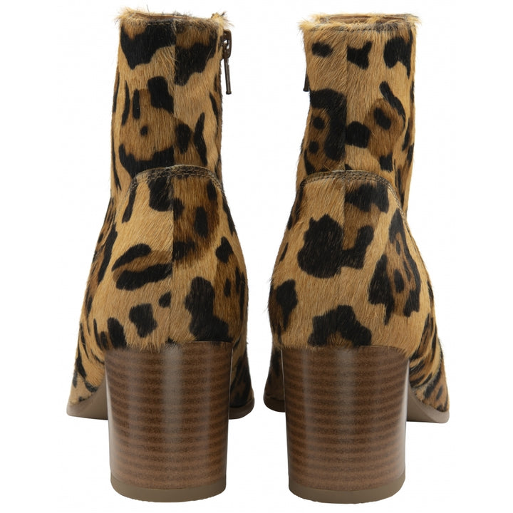 Animal-Print Leather Louth Heeled Ankle Boots - Ravel