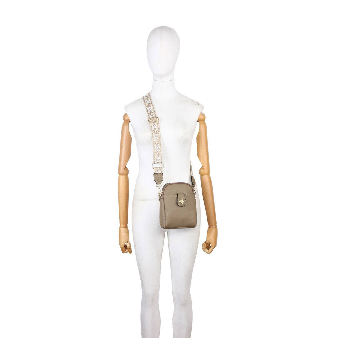 Cross Body Handbag with double zip |
