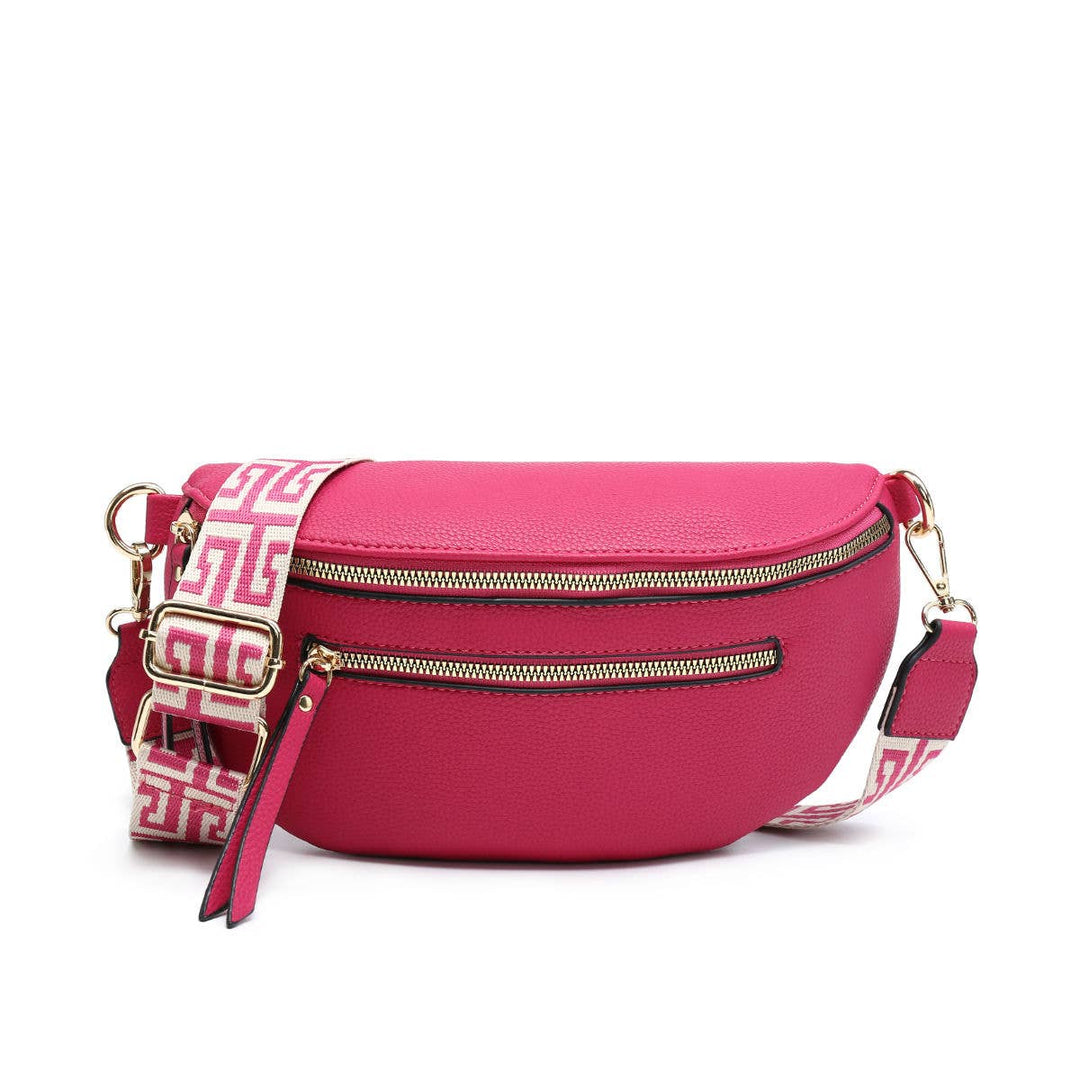 Canvas Strap Sling Chest Bag | Papaya Fashion