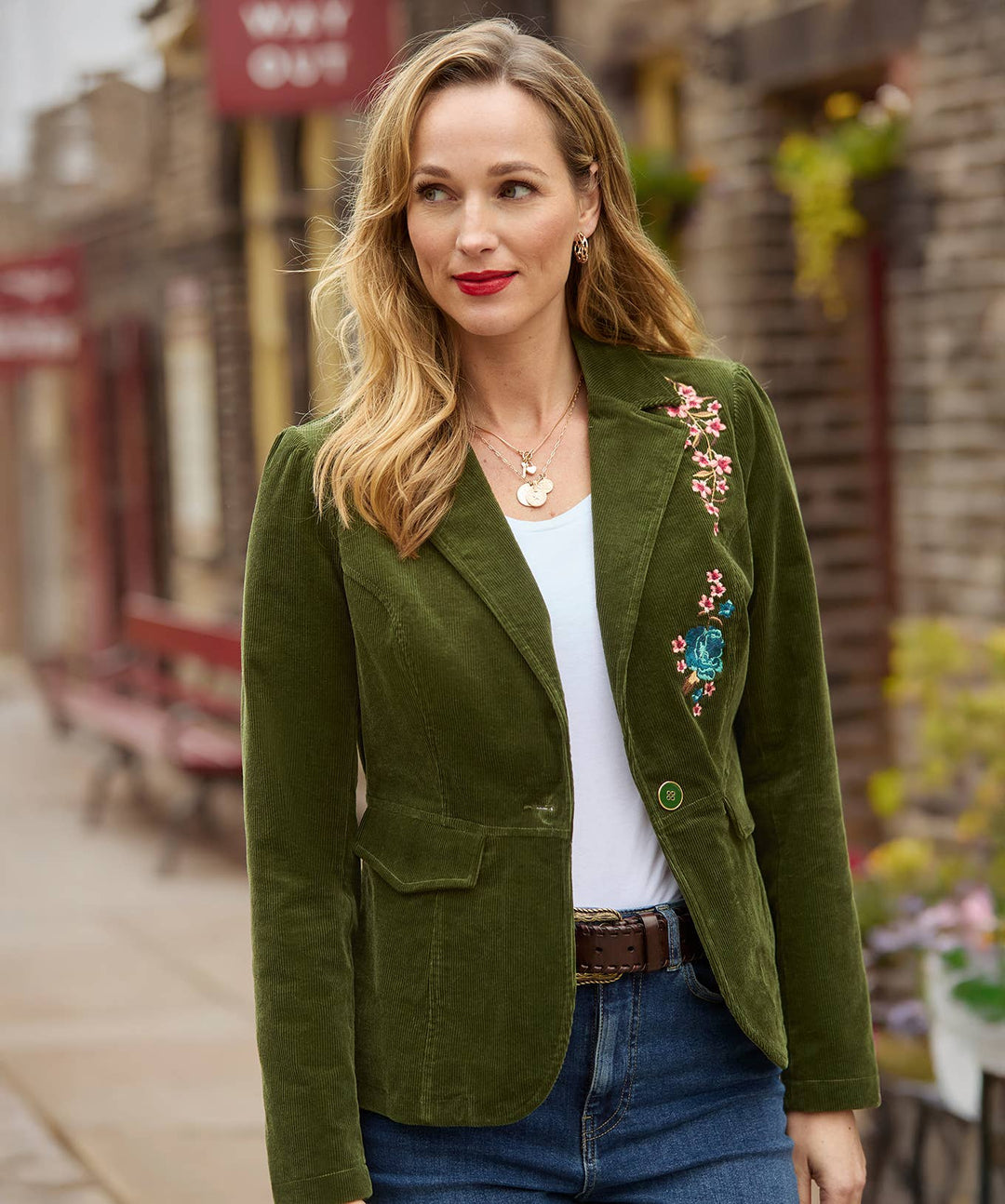 Emily Embroidered Cord Jacket