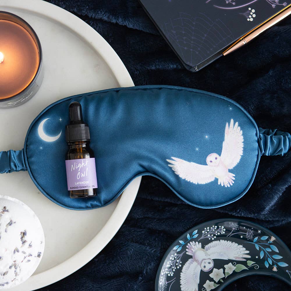 Sleep Mask and Essential Oil Gift Set - Night Owl