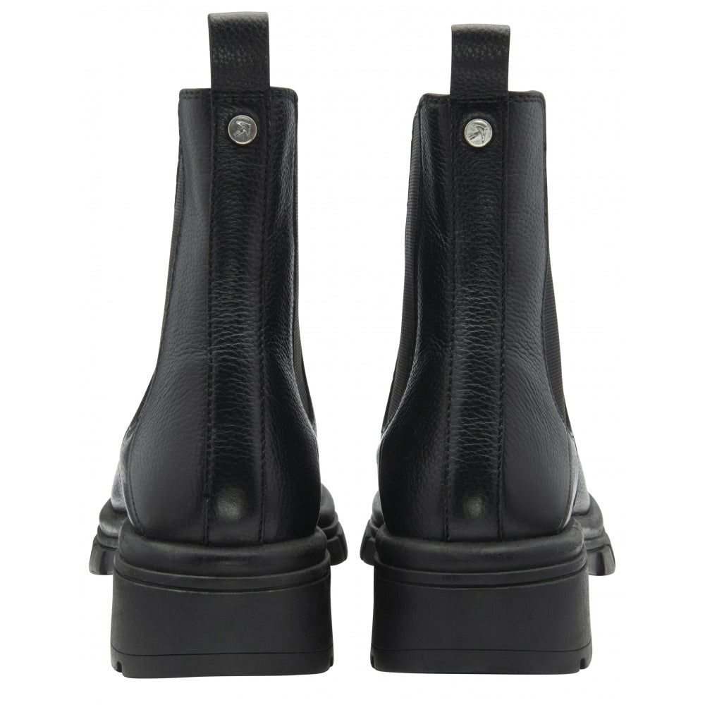 Ravel Black Leather Munro Chelsea Boots
