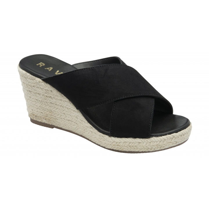 Suede Morley Wedge Mule Sandals | Ravel