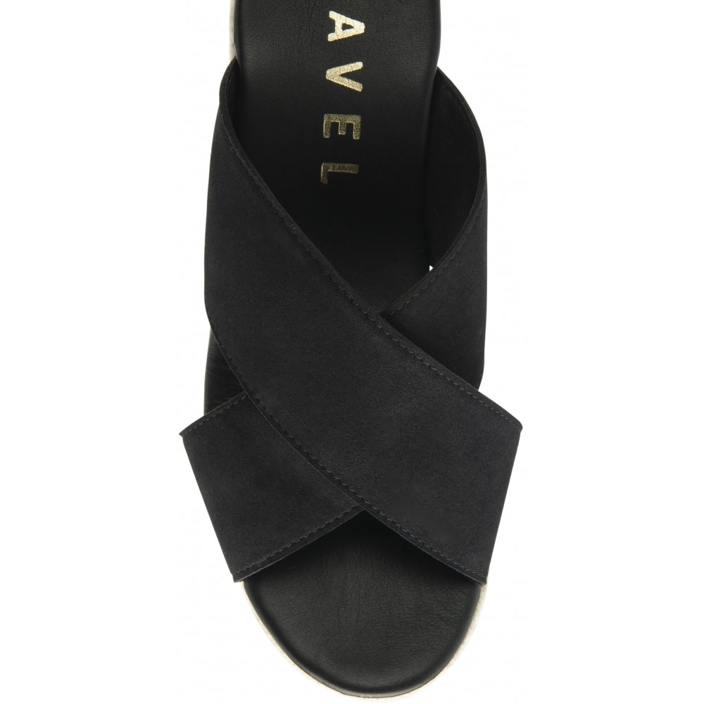 Suede Morley Wedge Mule Sandals | Ravel