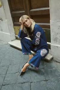 CUbreezy Trousers with embroidery