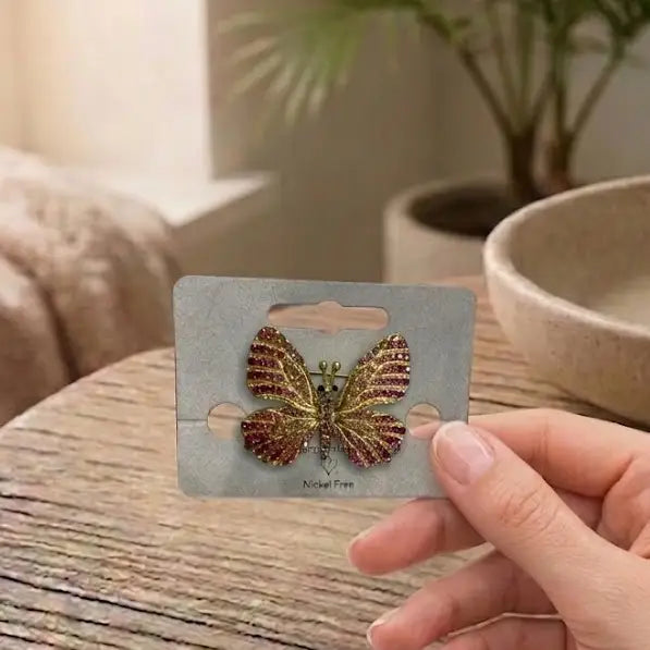 Sparkle Butterfly Brooch