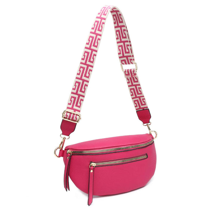 Canvas Strap Sling Chest Bag | Papaya Fashion