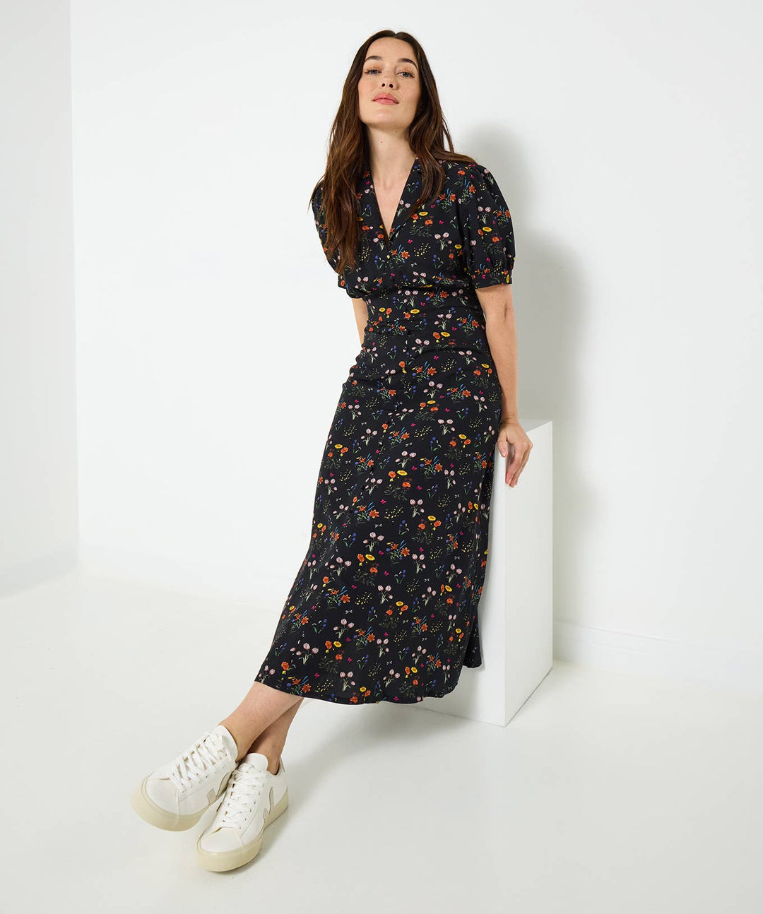 Pop Of Colour Tea Dress