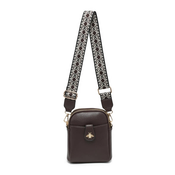 Cross Body Handbag with double zip |