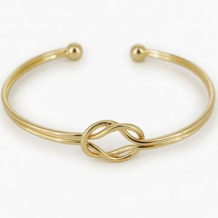 Copper Reef Knot Bangle