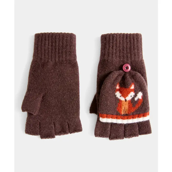 Cosy As A Fox Knitted Gloves