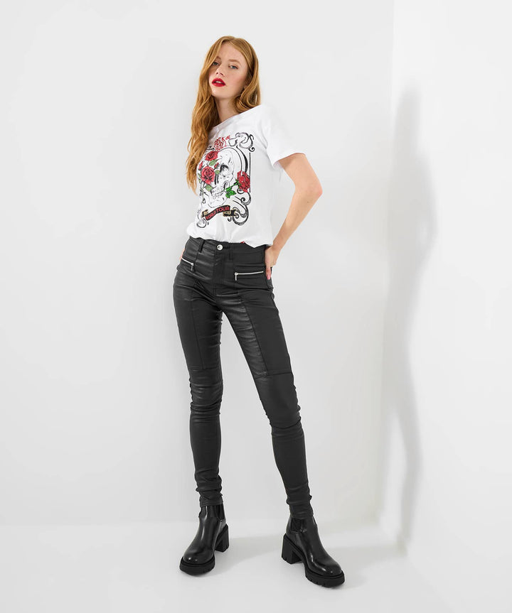 Rebel Rocker Coated Jeans