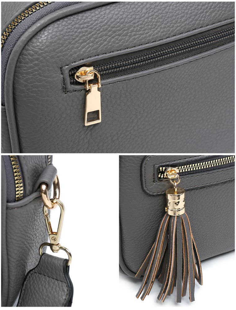 Papaya Croos Body Handbag with double zip