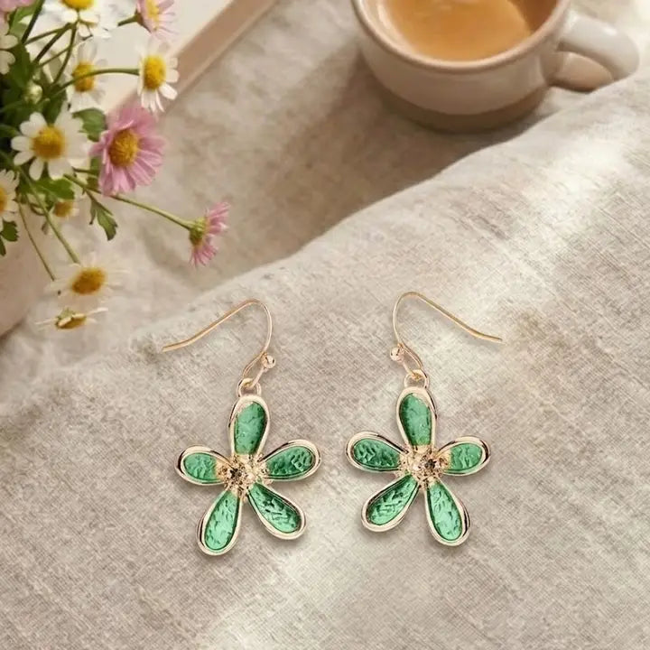 Daisy Enamel Earrings