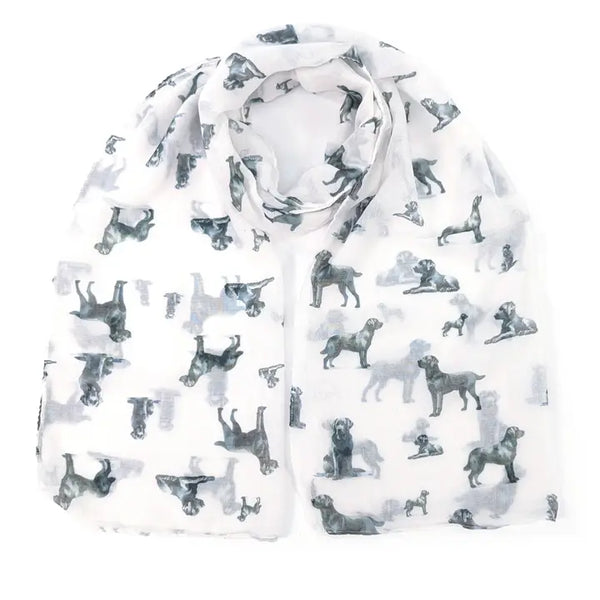 Dapper Dog Scarf White