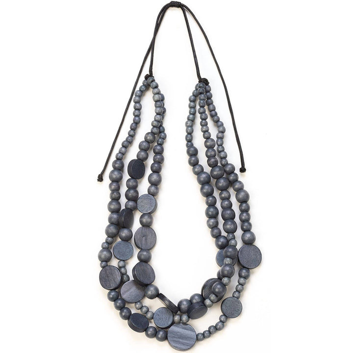 Disc Drops Necklace – 19" Drop