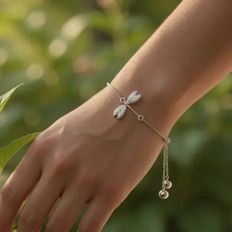 Adjustable Dragonfly Bracelet