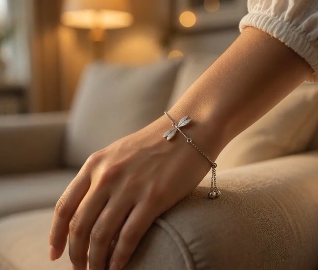 Adjustable Dragonfly Bracelet