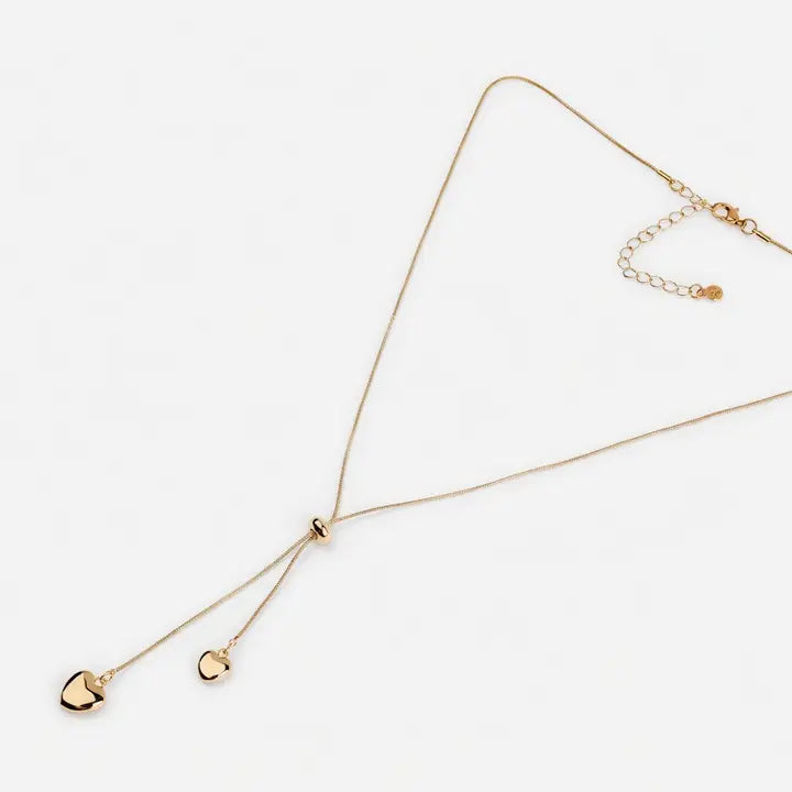 Adjustable Heart Drop Necklace