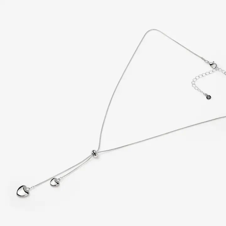 Adjustable Heart Drop Necklace