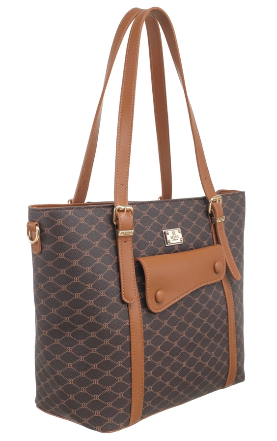 Bessie London Modern Pattern Tote Bag