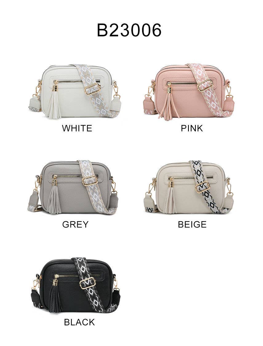 Papaya Croos Body Handbag with double zip