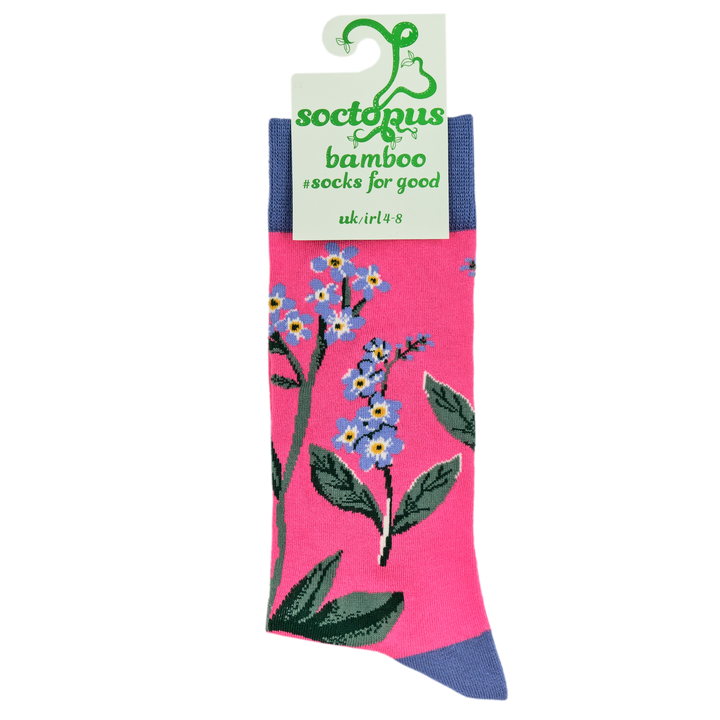 Bamboo Socks - Forget Me Nots Floral