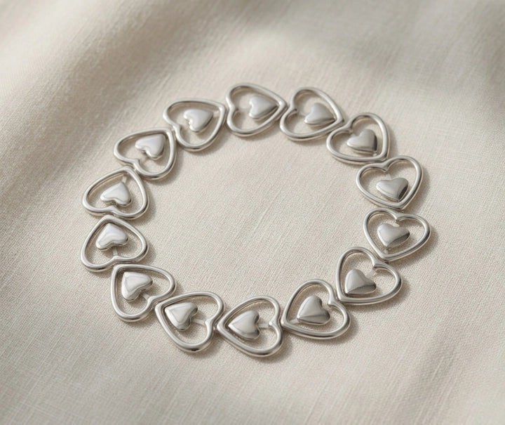 Elastic Heart Bracelet