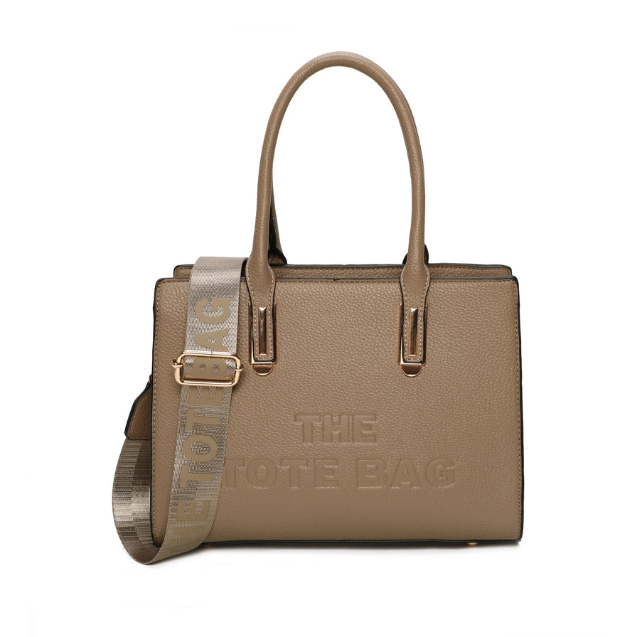Dual Handle Canvas Strap Tote Bag