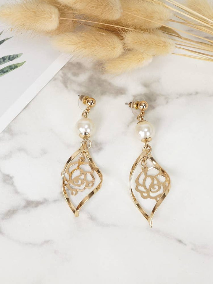 Long Pearl Earrings - Gold/Silver