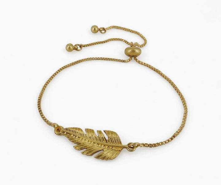 Adjustable Feather Bracelet