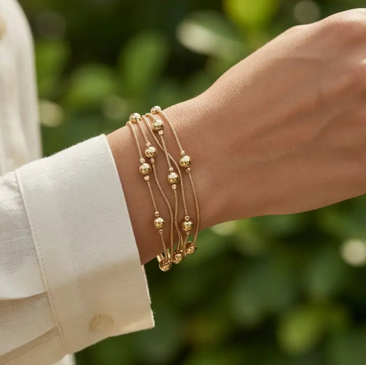 Five strand Beaded Bracelet