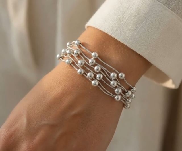 Five strand Beaded Bracelet
