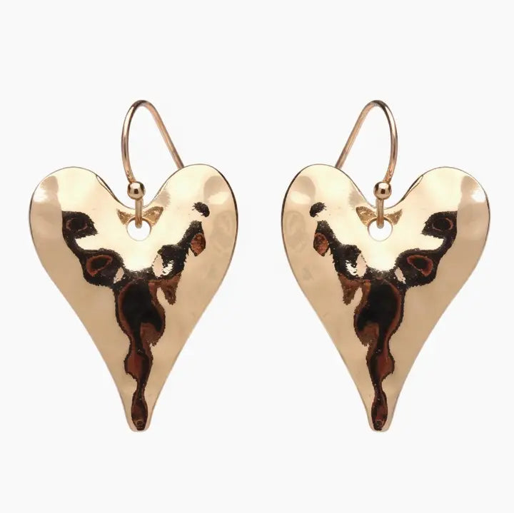 Heart Earrings - Gold