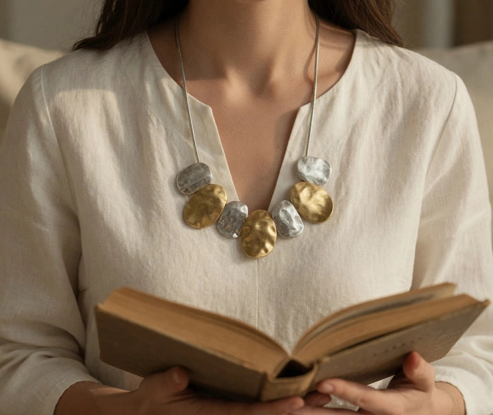 Hammered Statement Necklace