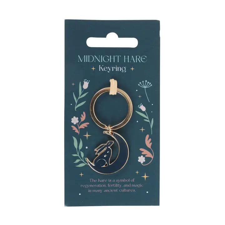 Mystical Midnight Hare Keyring